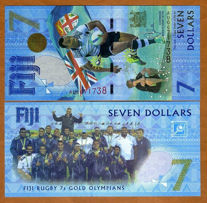 Fiji, $7, 2017, P-120, Unc > Commemorative, The Only $7 Legal Tender Worldwide